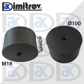 Антивибрационен тампон М18 х Ø 100 х 60 mm